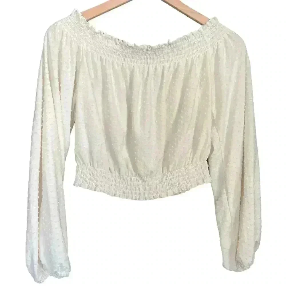 H&M Swiss Dot Blouse